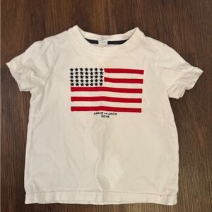 Janie and Jack Kids Tee with American Flag